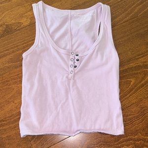 Aeropostale pink tank top button down